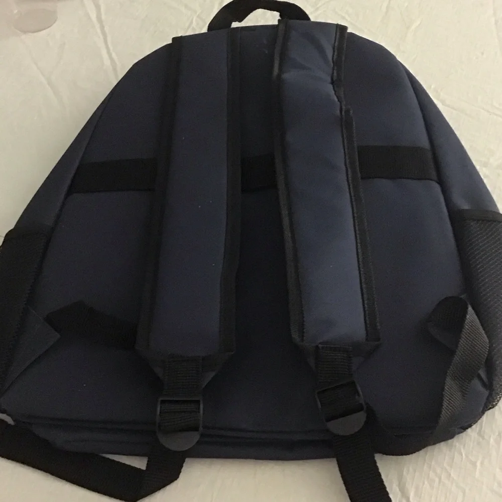 Classic Navy Men's Backpack hand painted design